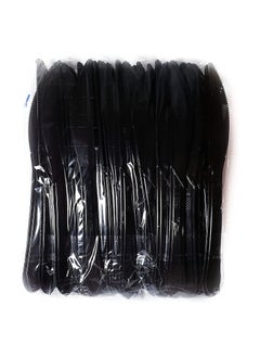 Buy KRNO Disposable heavy duty Plastic Knife set of (50pcs)  - Black in Egypt