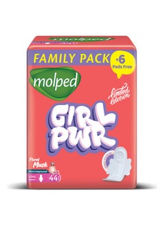 Buy Floral Musk Family Pack Long 44+6 free pads in Egypt