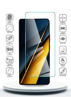 Buy Premium Series Curved Edges 9H 2.5D Tempered Glass Screen Protector For Xiaomi Poco X6 5G 2024 Clear in UAE