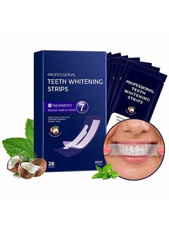 اشتري Professional Teeth Whitening Strips, Reduce Teeth Sensitivity Whitening Strips, 28 White Teeth Whitening Strips, Dentist Prepared Whitening Strips في السعودية