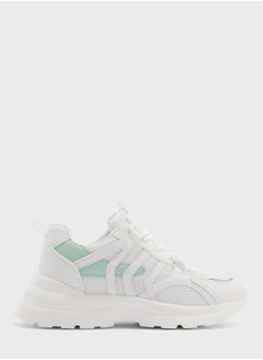 Buy Curved Detail Colourblock Chunky Sneakers in Saudi Arabia