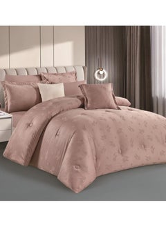 Buy Jacquard comforter set from Horse with a durable and soft fabric 8 pieces king size in Saudi Arabia