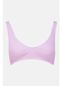 اشتري Women Corduroy Padded Bikini Top, Lavender في الامارات