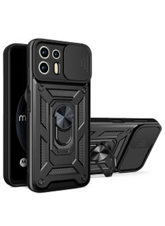 اشتري Phone Cover for Motorola Edge 20 Lite with Slide Camera Cover Military Grade Drop Protective Phone Case with Magnetic Car Mount Holder في السعودية