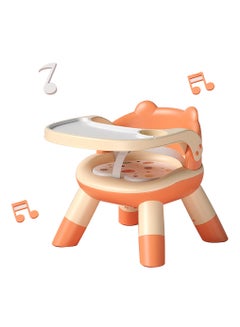 Buy Baby Dining Seat Children Dining Chair with Backrest Multifunctional Cartoon Chair Stool for Home Travel (Orange) in Saudi Arabia