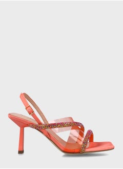 اشتري Ankle Strap Mid Heel Sandals في الامارات