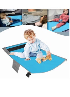 اشتري Toddlers Travel Bed Baby Foldable Airplane Seat Extender Infants Portable Airplane Footrest Flight Sleeping Bed Playmat for Kids في الامارات