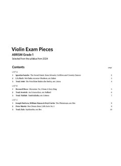 Buy Violin Exam Pieces from 2024, ABRSM Grade 1, Violin Part in UAE