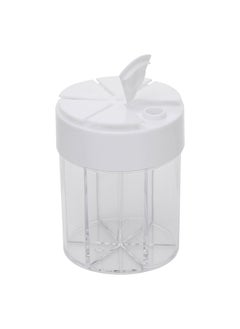 Buy Divided Plastic Spices Storage, Tea, coffee and sugar storage for trips, Transparent, big in Saudi Arabia