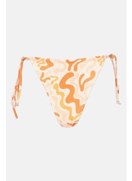 اشتري Women Allover Print Padded Bikini Top, Orange في الامارات