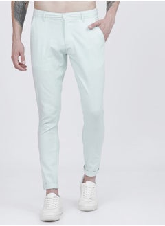 Buy Solid Mid Rise Regular Fit Chinos in Saudi Arabia