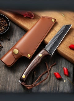 Buy Carbon Steel Boning Knife Sharp Wooden Handle Knife Handle Meat Knife Barbecue Outdoor Knife - Straight Edge in Saudi Arabia