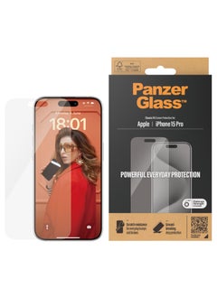 اشتري PanzerGlass® Screen Protector iPhone 15 Pro | Classic Fit في الامارات