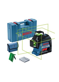 Buy Bosch Professional Line Laser GLL 3-80 G, 3 x 360° bold green lines, up to 120m range | Model: 0601063Y00 with 1 year warranty in UAE