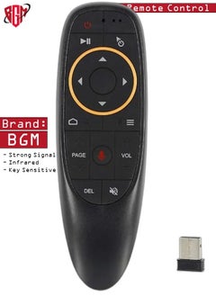 Buy G10 Voice Air Fly Mouse, 2.4G Wireless 6 Axis Gyroscope Air Mouse Remote Control, IR Learning Controller for Android TV Box T9 H96 Max X96 X88 Mini M8s A95x in UAE