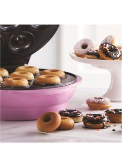 Buy Brentwood Mini Donut Maker Machine, Non-Stick, Pink in UAE