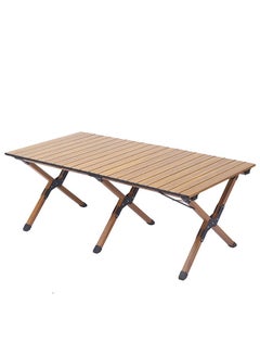اشتري Double Aluminum Egg Roll Table Outdoor Camping Folding Table Camping Table Portable Picnic Table في السعودية