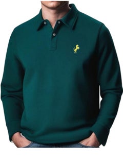 Buy Horse Polo Sweat Polo Shirt, Green in Egypt