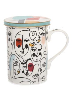 Buy Modernism Infuser Mug, Multicolour - 350 ml in UAE