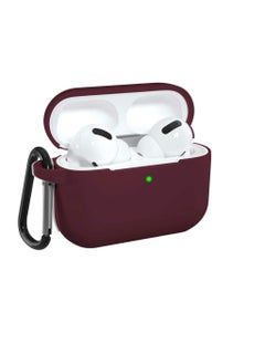 Buy AirPods Pro 2nd Generation Case Cover, Protective Silicone Skin Accessories with Keychain for Women Men for Apple AirPods Pro Gen 2 (2022), Front LED Visible (Wine Red) in Egypt