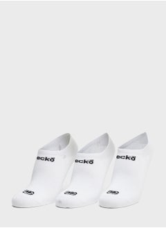 اشتري 3 Pack Logo No Show Socks في الامارات