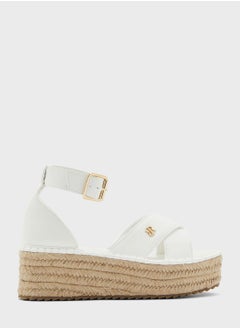 Buy Two Part Espadrille Flatform Wedge Sandals in UAE