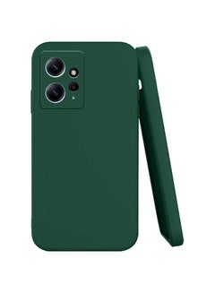 Buy Soft Matte Back Cover for Redmi Mi Note 12 4G [Matte Soft Silicon Flexible] Camera Bump Protection All Side Shock Proof Rubberised Back Case Cover for Redmi Mi Note 12 4G (Green) in UAE