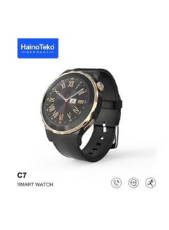 Buy C7 Bluetooth Smart Watch 45mm Call Music Sports Health Heart Monitoring for Android and IOS With Wireless Charging in Saudi Arabia