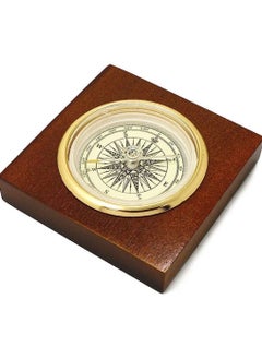 Buy Antique Wooden Box Compass, Aluminum Alloy Compass, Wooden Compass Gift Compass in UAE