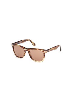 اشتري Men's Square Shape Acetate Sunglasses FT109955E52 Lens Size: 52 Millimeter - Coloured Havana في السعودية