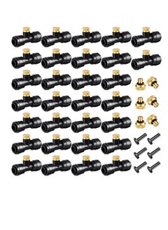 Buy Misting Nozzles, KASTWAVE Kit Include Water Misting Nozzle Tees Thread 1/4 Inch and Brass Orifice Nozzle with Black Plug for Outdoor Spray Cooling System (72 Pieces in Total) in Saudi Arabia