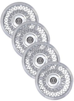 Buy EMTC Taiwan Wheel Cover Pack of 4 | 14" Inch | EM-8880 Chrome Universal Nested Style in UAE