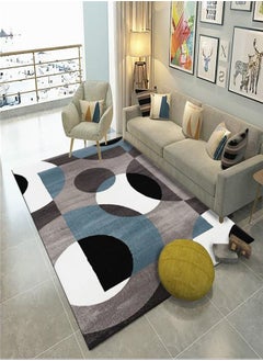 اشتري Warm Luxurious Modern Printed Rectangular Anti-Slip Carpet Multicolour 140x200cm في الامارات