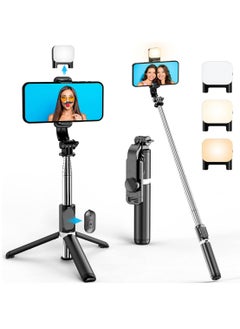 Buy Portable 41 Inch Selfie Stick Phone Tripod with Wireless Remote Extendable Tripod Stand 360 Rotation Compatible with iPhone 14 13 12 11 pro Xs Max Xr X 8 7 6 Plus, Android Samsung Smartphone in UAE