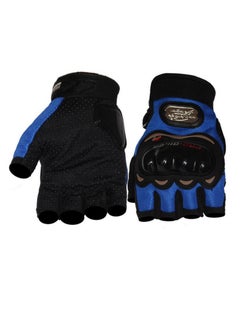 اشتري Motorcycle Gloves Half Finger Gloves Men Gloves Shockproof في السعودية