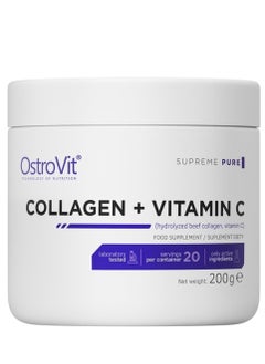 Buy Collagen + Vitamin C 200 Grams Unflavour in UAE