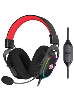 Buy Redragon H510 Zeus Wired Gaming Headset - 7.1 Surround Sound - Memory Foam Earpads - 53 mm Drivers - Detachable Microphone - Multiplatform Headset (RGB) Headphones Headset in Egypt