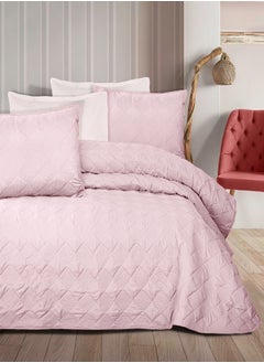 Buy Plain summer cover - Capetonian stitching - Color: pink - Available: double and single. in Egypt