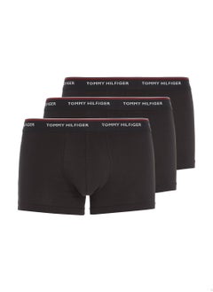 Buy Men's 3-Pack Stretch Cotton Low Rise Trunks Underwear Bottoms, Black in Saudi Arabia