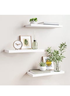 اشتري Deep Modern Solid Wood Wall Shelves for Storage, Wall Mounted Display Shelving في الامارات