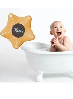 Buy Baby Bath Thermometer Safety, Auto On & Off Bathtub Thermometer Floating Toy, Digital Bathing Water Temperature Warning Thermometer in UAE