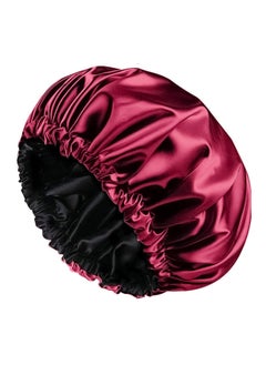 Buy Shower cap for women,Luxury Silk Lined Shower Cap, Machine Washable, Adjustable Size Reusable,Large Satin Shower Cap for all hair in UAE