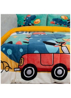 Buy Kids quilt set velvet 6 pieces, size 180 x 240 cm Model 2050 from Family Bed in Egypt