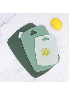 اشتري Plastic Kitchen Cutting Boards Set of 3 - Large, Medium, Small Sizes - Easy Grip Handle - BPA Free - Dishwasher Safe - Multi Colors في السعودية