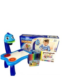 Buy 3 In 1 Kids Painting Drawing Activity Kit Projector Table in UAE