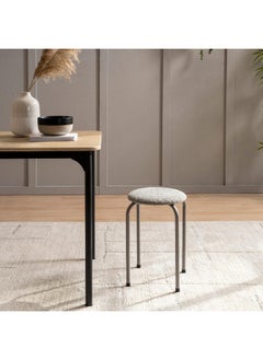 اشتري Marius Stool Round - Grey في الامارات