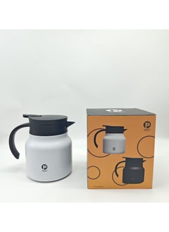 Buy Tea and coffee flask saves heat up to 12 hours 800ML white in Saudi Arabia