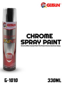 اشتري Chrome Spray Paint 330ml Chrome Effect Aerosol Paint The Finest Chrome Aluminum Spray Enamel GETSUN G1010 في السعودية