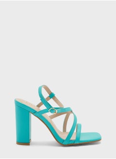 Buy Ankle Strap Sandal With Front Cross Detail in Saudi Arabia