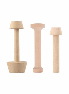 Buy Wooden Egg Tart Molds, 3 Pieces Pastry Tamper Tool Wooden Tart Tamper Set Tart Shell Molds Pastry Dough Tamper Kit Presser for Tart Pan Mini Cheesecake Pans Muffin Bakeware Cake Tools in Saudi Arabia